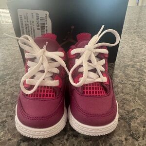 Jordan Kids' Fuchsia and White Sneakers! Brand new in box🌺